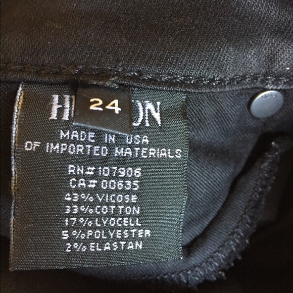 Hudson Women’s Skinny Black Jeans - Picture 7 of 7